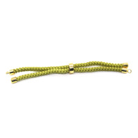 Meilleure Vente Bijoux DIY Semi-finis Cordon Tressé en Nylon 3mm pour Connecteur de Bracelet Réglable