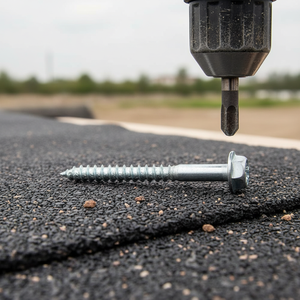Trifon Carbon Steel Metric Tapping <b>Screws</b> 10 X 100 mm Asphalt Mounting Coarse Thread Zinc Plating Finish - Product Image 3