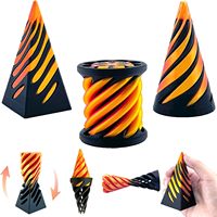 Jouet anti-stress en spirale imprimé en 3D, format poche, portable, pour les voyages et les trajets quotidiens