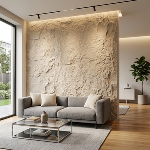 Panneaux muraux en <span class=keywords><strong>pierre</strong></span> PU en gros d'usine, faible coût, découpe facile, légers, imitation <span class=keywords><strong>pierre</strong></span>, pour projets de rénovation et décoration - Product Image 4