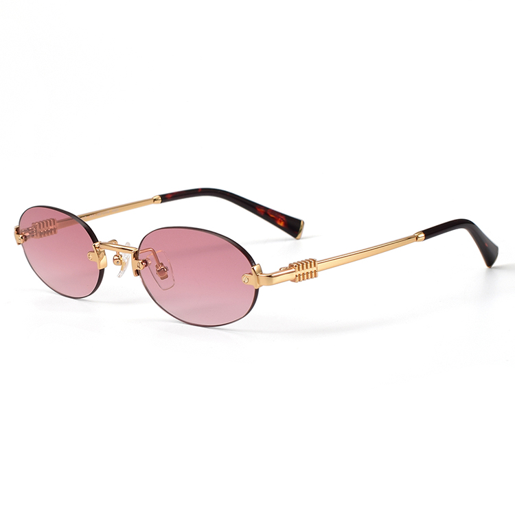 Gold/gradient pink lens