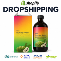 Complément Liquide Herbal Amertume de Corossol Graviola pour la Santé Intestinale, Soutien Digestif, Formule Détox, Marque Privée, Dropshipping