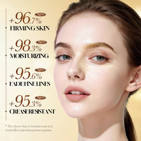Crème Contour des Yeux Nourrissante au Collagène et Or 24K pour Tous Types de Peaux - Hydratante, Éclaircissante et Raffermissante pour Femmes, Durée de Conservation 3 Ans
