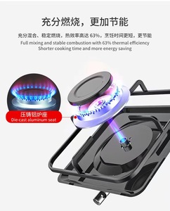Estufa de Gas Licuado Europea Portátil de un Solo Quemador para Exteriores, Cocina de Gas Ecológica y de Bajo Consumo - Product Image 4
