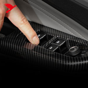 Accesorios Interiores para Automóvil <span class=keywords><strong>VW</strong></span> Volkswagen Golf 8 MK8 2022-2023, Cubierta Decorativa, Estilo Fibra de Carbono, Kit de Consola Central ABS - Product Image 4