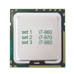 Lntel कोर i7 के लिए 960 i7-970 i7-980 3.2 GHz ट्रैक्टर-कोर छह कोर सीपीयू प्रोसेसर 130W 8M/12M कैश एलजीए 1366