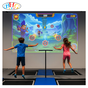 แทรมโพลีนฉายภาพโฮโลแกรมสำหรับสนามเด็กเล่นแบบอินเทอร์แอคทีฟของตกแต่งสุดหรู - Product Image 5