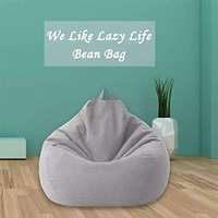 Fauteuils poufs sans accoudoirs pour salon avec rembourrage, prix bas, sacs à poufs multi-usages pliables, style tatami, tissés, en mousse à mémoire de forme, ronds, pour la plage