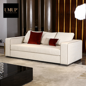 Canapé en tissu trois places de luxe, style moderne italien, design européen, pour hôtel, villa, vente en gros d'usine, canapé de salon - Product Image 1