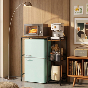 Refrigerador de Bebidas de Fábrica OEM, Mesa de Bar para Café, Mueble para Vino, Soporte para <span class=keywords><strong>Microondas</strong></span>, <span class=keywords><strong>Mini</strong></span> Refrigerador, Estantes de Almacenamiento para Cocina - Product Image 4
