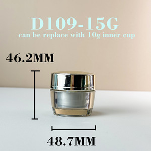 15g lọ nhựa kem nhỏ có nắp vàng cho nhà sản xuất bao bì Kem mắt thử mẫu vật liệu mỹ phẩm - Product Image 4