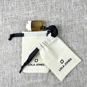 Bolsa de Algodón Orgánico de 8*12cm para Regalos, Ecológica, Reciclable, con Logotipo Personalizado Impreso, con Cordón, para Uso Diario - Product Image 5