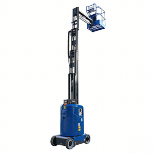 JCPROTECH CE 9.2m Nacelle élévatrice verticale à flèche, électrique, télescopique, petite nacelle élévatrice à flèche, capacité 200kg, acier inoxydable - Product Image 1