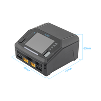 Chargeur/Déchargeur Intelligent Double Canal ToolkitRC M6DAC V2 pour Batteries LiPo AC 200W DC 400WX2 16A pour LiHV LiPo 1-6S PD 65W Voiture Modèle