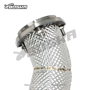 Tubo de Escape Personalizado con Protector Térmico para Ferrari F430 Spider/Coupe 4.3L 2005-2008, Tubo de Escape de Acero Inoxidable de Flujo Libre - Product Image 4