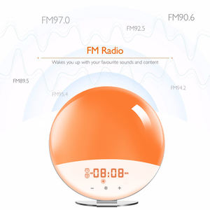 Reloj Despertador con Luz de <span class=keywords><strong>Amanecer</strong></span> <span class=keywords><strong>y</strong></span> LED de 7 Colores, Radio FM <span class=keywords><strong>y</strong></span> Control Táctil, Venta al Por Mayor de Fábrica, OEM/ODM Disponible - Product Image 2