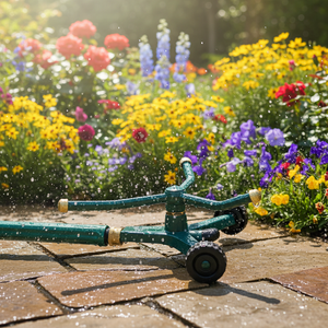 Arroseur automatique rotatif à 360 degrés en métal pour pelouse, jardin, irrigation agricole extérieure, arrosage des légumes et plus encore - Product Image 5