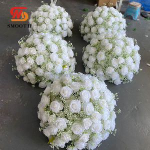 Rose Blanc Hortensia Artificielle 3d Bouquet De Fleurs Sèches Centre De Table Fleurs Pour La Décoration D'événement De Mariage - Product Image 2