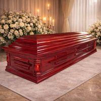 Ataúd de Madera Maciza de Alta Calidad para Adultos, Ecológico, Personalizable, Estilo Americano, para Funerales