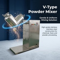 Mélangeur de poudre chimique sèche de type V 150L 300L pour poudre de thé glacé et poudre de jus de fruits, machine de mélange industrielle en cône en V