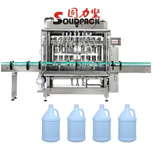 Solidpack автоматический сервопривод поршневой отбеливатель продукция Антикоррозийная машина для розлива бутылок линия