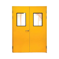 Puerta Cortafuego de Acero de Alta Calidad, Diseño Posmoderno Personalizado, Resistente al Fuego de 1 a 3 Horas, Entrada Exterior para Hoteles