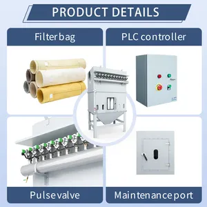 Pulse Jet Bag Filter Dust Collector For Cement Building Materials