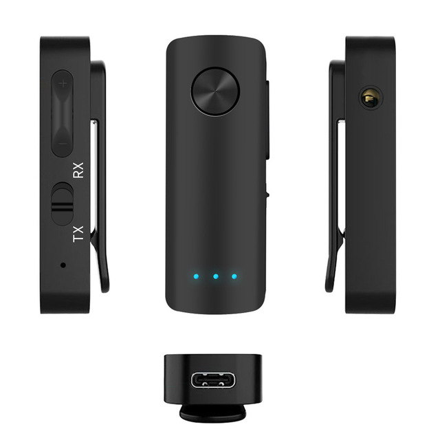 5.3 Two in one wireless Blue-tooth receiver transmitter, car mounted Blue-tooth stick, AUX audio transmission adapter