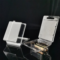 Stock Boîte à clapet en plastique transparent transparent pour emballage de batterie pour protection et visibilité