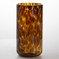 Verres à eau cylindriques en verre soufflé à la main, motif écaille de tortue, transparents et colorés, pour boissons et whisky, vente en gros