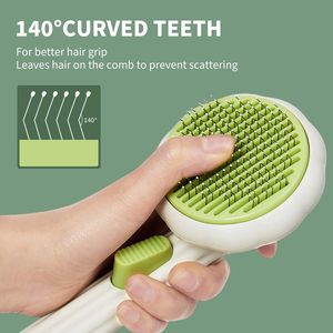 Kendini temizleme decleaning tarak açma düğmesi kapalı kedi köpek saç fırçası tımar kiti <span class=keywords><strong>Pet</strong></span> malzemeleri <span class=keywords><strong>Pet</strong></span> temizleme banyo - Product Image 4