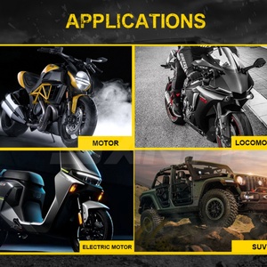 Motorcycle Led Headlight S03 White Yellow Dual Color with 3 Fish Eye LED Lens 40w 6000k Auto Lights Fog Warn Turn LED Lamp - Product Image 6