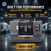 Centre d'usinage vertical VMC1370 BT40 avec construction à guides rigides, fraisage de précision automatique pour composants en acier et aluminium