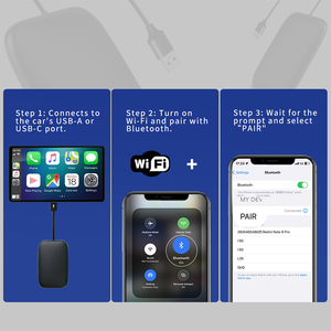 Wireless CarPlay <span class=keywords><strong>Android</strong></span> <span class=keywords><strong>AUTO</strong></span> Multimedia Video Ai Box Dongle Système fermé <span class=keywords><strong>Android</strong></span> intégré avec YouTube Netflix - Product Image 4