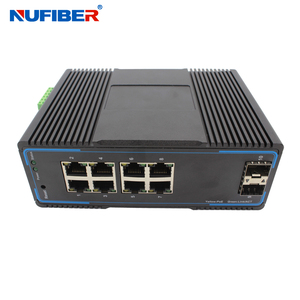 Interruptor PoE Industrial manejable, interruptor de red ethernet de 10/100/1000Mbps, <span class=keywords><strong>TP</strong></span>, 8 puertos POE + 30W/puerto con 2 ranuras SFP - Product Image 3