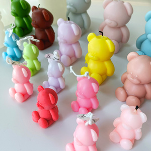 Khuôn silicon J6-190 làm nến hình gấu, khuôn nến thơm hình thú tự làm, khuôn nến gấu ngồi, khuôn thạch cao nướng bánh - Product Image 2