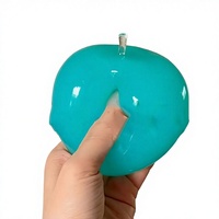 Jouet Squishy Pomme Bleue en Maltose et Gelée TPR – Doux, Portable, Anti-Stress, Créatif, à Presser, Cadeau pour Enfants et Adultes (Vente en Gros)
