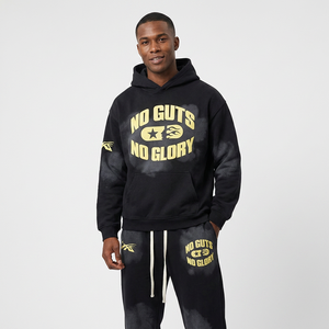Ensemble sweat-shirt et pantalon en coton 100% respirant de haute qualité pour homme, imprimé en sérigraphie, 380g, style décontracté d'automne - Product Image 3