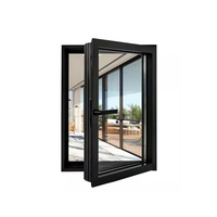 Ventanas Corredizas de Aluminio de Estilo Europeo Moderno, Doble Acristalamiento, Impermeables, Insonorizadas, Aislamiento Térmico, Uso Comercial y Residencial Exterior