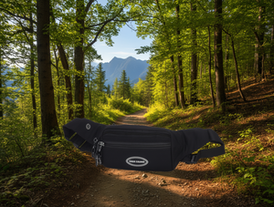 Marsupio da uomo da 13 pollici, leggero, regolabile, minimalista, rettangolare, in tessuto Oxford, per viaggi e uso quotidiano - Product Image 2