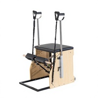 Chaise de Pilates en bois d'érable avec cadre métallique, équipement d'entraînement de stabilisation pour clinique de réadaptation