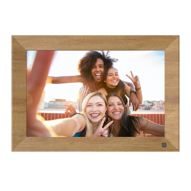 10 Inch Multi-color Wi-Fi Cloud Photo Frame with MP4/MP3 Support 1280x800 Resolution Via Frameo