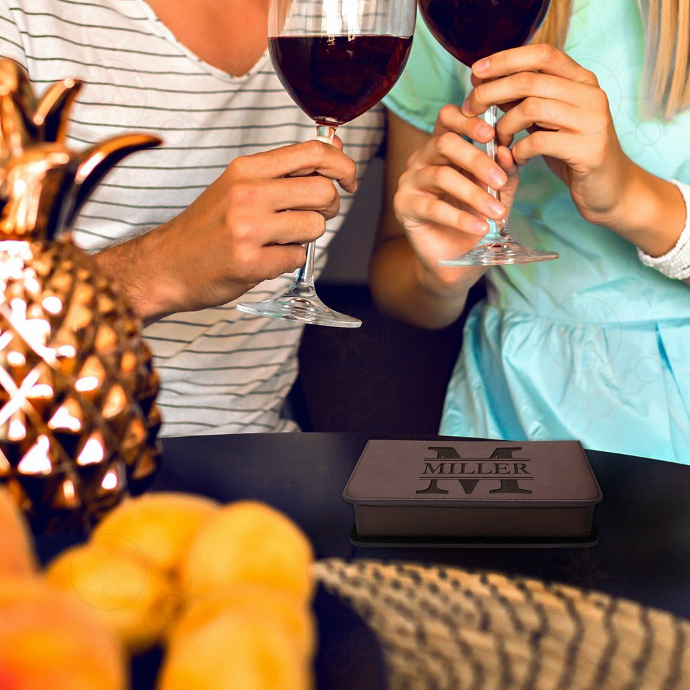 Personalized Wine Tool Set Gift 4 Pcs for Couple Wine Case with Opener Pourer Set Handy Size Wine Accessories Set Groomsmen Gift · image 4