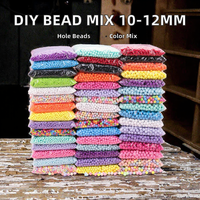 Perles de couleur macaron pour bijoux pour enfants, bracelets et colliers de perles en vrac et perles rondes en acrylique dans des paquets de 500g