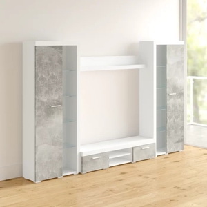 Meuble TV et armoire de rangement <span class=keywords><strong>DECOHOME</strong></span> en bois moderne, personnalisable en usine, pour salon, chambre d'hôtel, combinaison de meubles durables - Product Image 6