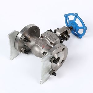 Agua de vapor de alta temperatura API ANSI 150-1500LB 304 316 Acero inoxidable A105 JIS 10K Válvula de globo con bandera forjada en el PN16-100 - Product Image 5