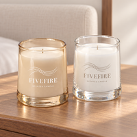 Bougies parfumées pour la maison en gros et bougies de luxe en verre Velas, bougies parfumées en cire de soja pour la maison