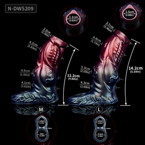 Faak Fantasie Geribbelde Draak Penis Mouw Zachte Siliconen Seksspeeltjes Schede Rekbare Haan Vergroting Holle Dildo Mannelijke Masturbator - Product Image 6