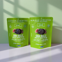 Sachet d'emballage personnalisé pour flocons d'avoine, en aluminium alimentaire, refermable, pour farine d'avoine