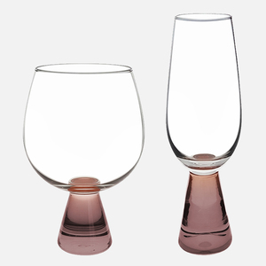 Lot de verres à pied colorés pour cocktails, verres à boire créatifs à pied épais, verres à vin, flûtes à <span class=keywords><strong>champagne</strong></span> - Product Image 1